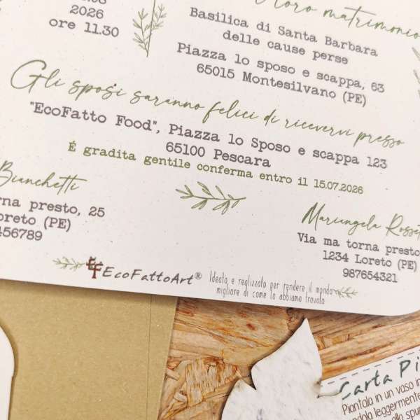 inviti carta piantabile